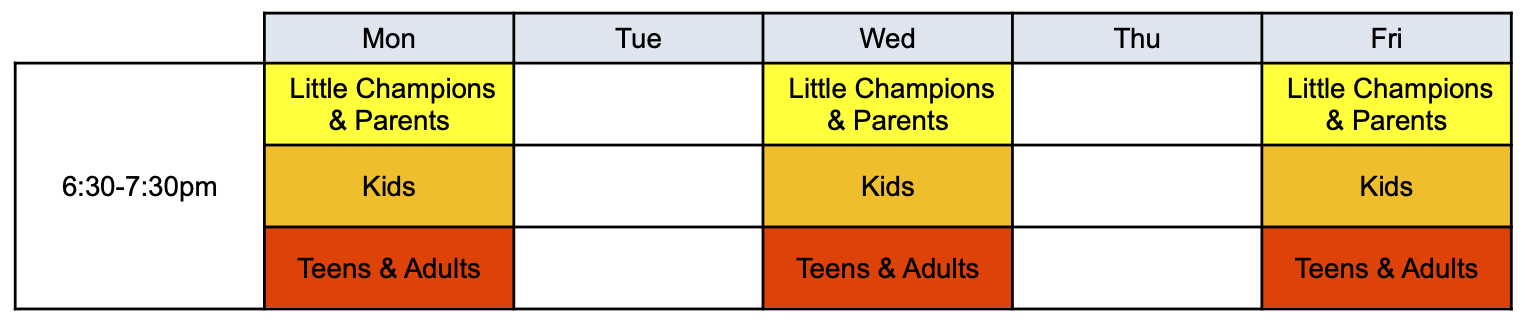 online-beginner-schedule