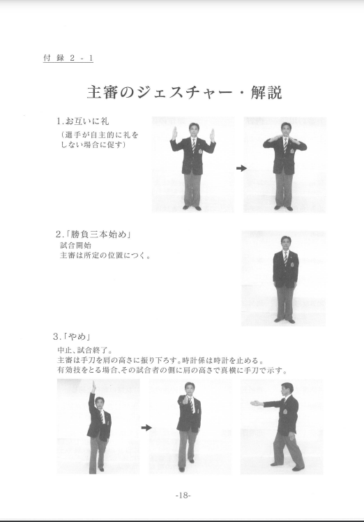 Referee Gestures & Flag Signals (Japanese) Karate 4 Life